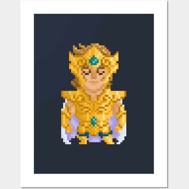 Pixel 8-bit Saint Seiya Leo Wall Art by YayPixel